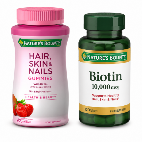 GOMITAS PELO, PIEL Y UÑAS DE 80 UNIDADES + BIOTIN 10000MCG