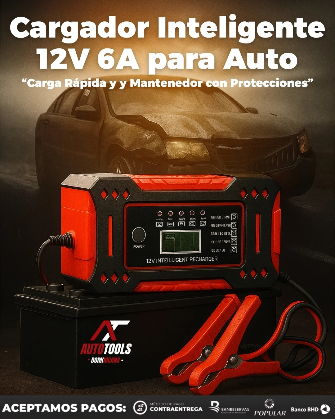 CARGADOR DE BATERIA INTELIGENTE 12 V